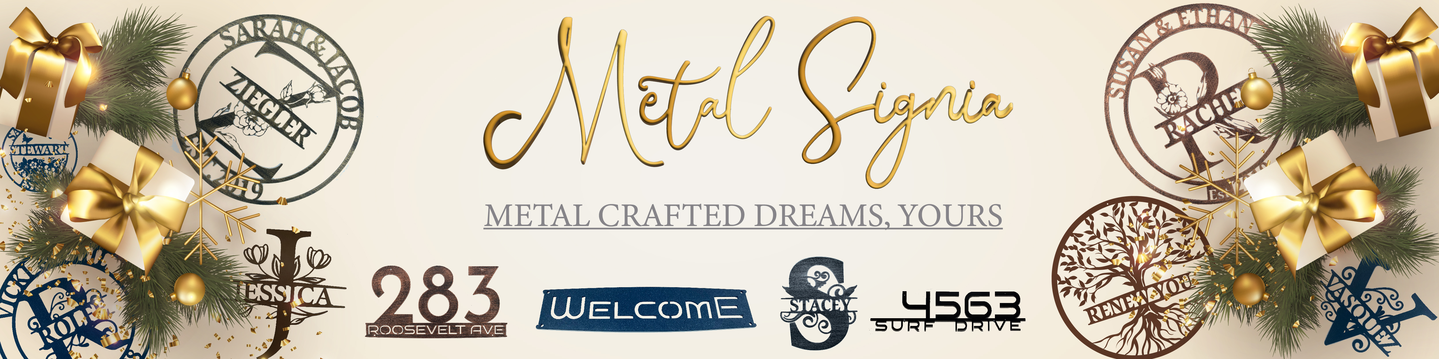 MetalSignia custom metal signs